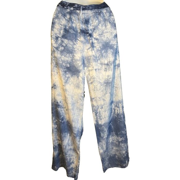 Cloth & Stone Anthropologie Venice Wide Leg Pants Size Small Tie Dye Flowy Boho - Picture 4 of 6
